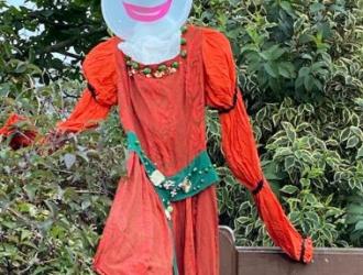 Scarecrow at Lavender Cottage